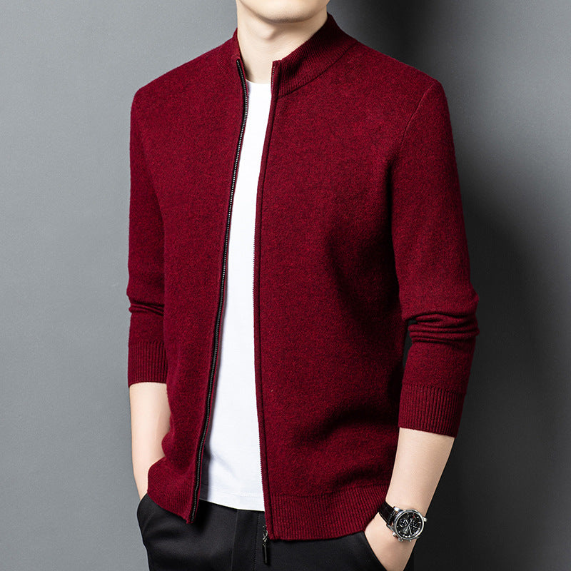 Men's AutumnWinter New Business Knitted Casual Jacket