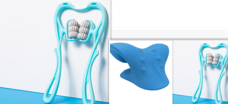 Portable Six-Wheel Neck and Shoulder Massage Roller