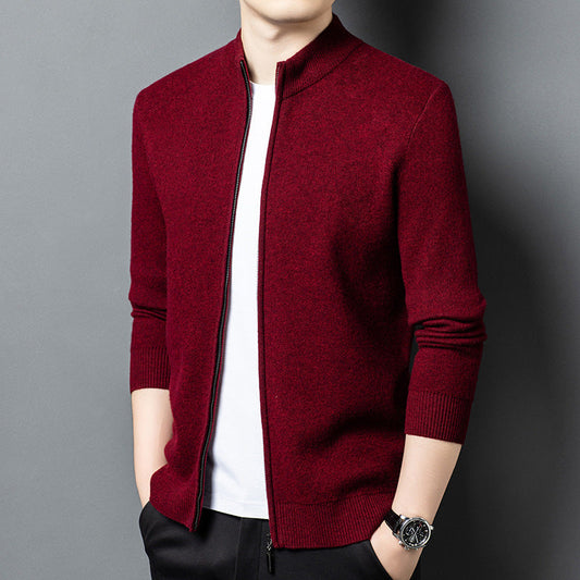 Men's AutumnWinter New Business Knitted Casual Jacket