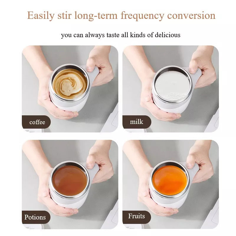Portable Rechargeable Automatic Coffee Milkshake Stirring Mug