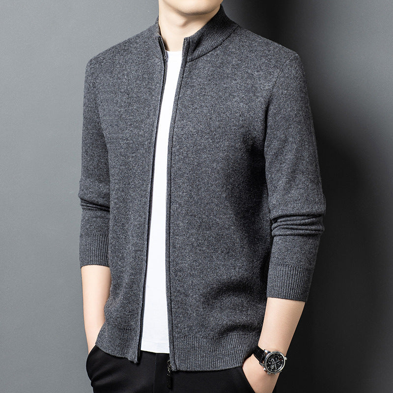 Men's AutumnWinter New Business Knitted Casual Jacket