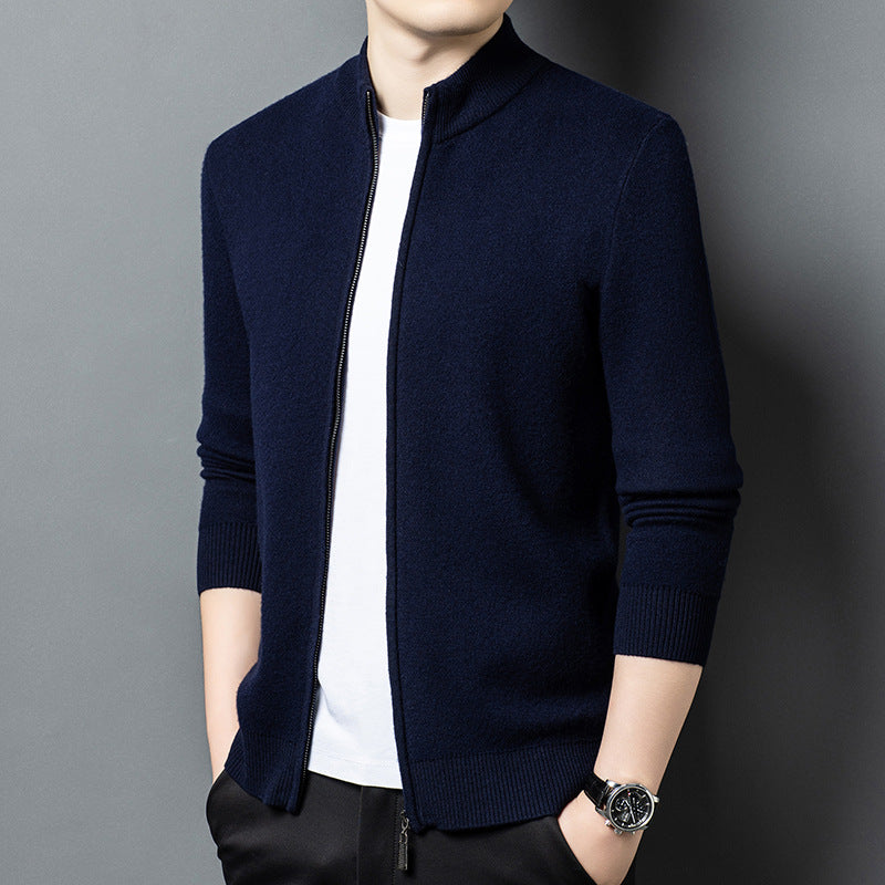 Men's AutumnWinter New Business Knitted Casual Jacket
