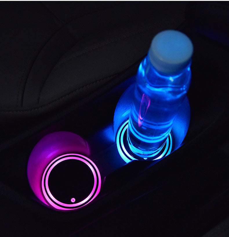 Solar USB Rechargeable LED Cup Holder Coaster