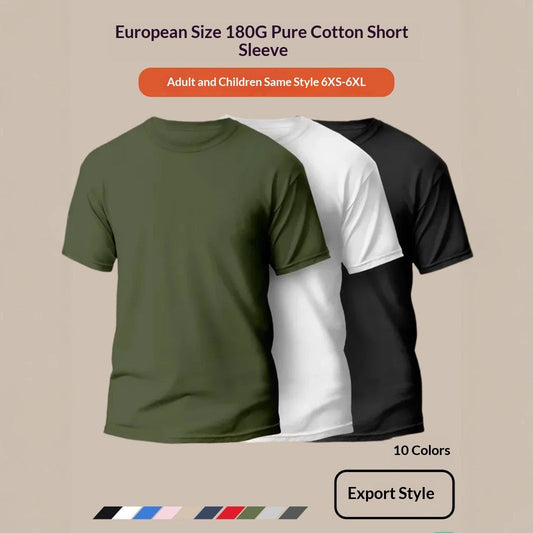 Summer European-size Drop-shoulder T-shirt