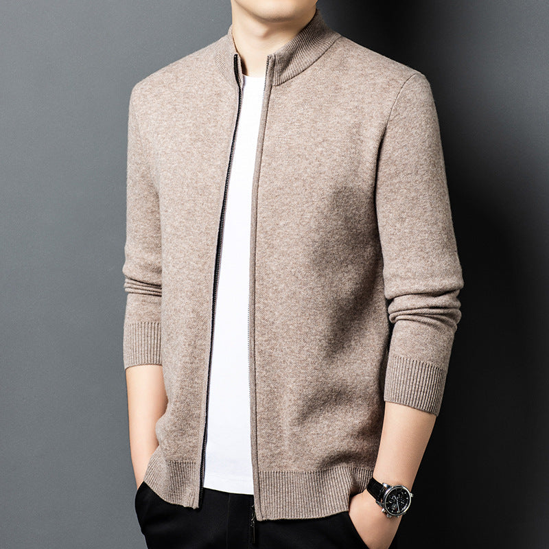 Men's AutumnWinter New Business Knitted Casual Jacket