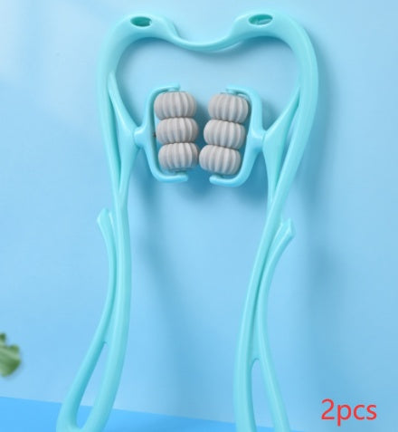 Portable Six-Wheel Neck and Shoulder Massage Roller